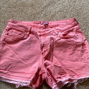 Dear John coral denim shorts